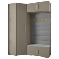 GARDEROBEN-SET 236,7/181,7/47 - Kaschmir/Goldfarben, Holz/Metall (181.7/236.7/47cm) - Abiks Möbel