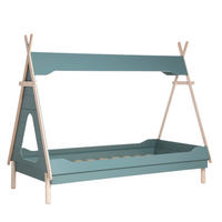 KINDERBETT Nuna Grün 203 cm x 164 cm - Grün, Holzwerkstoff