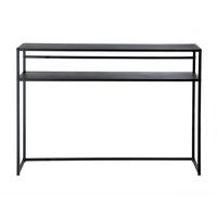 SVART metallkonsolbord, 112 cm långt - OLLI - Svart, Metall (34.5/28/81cm) - Calicosy
