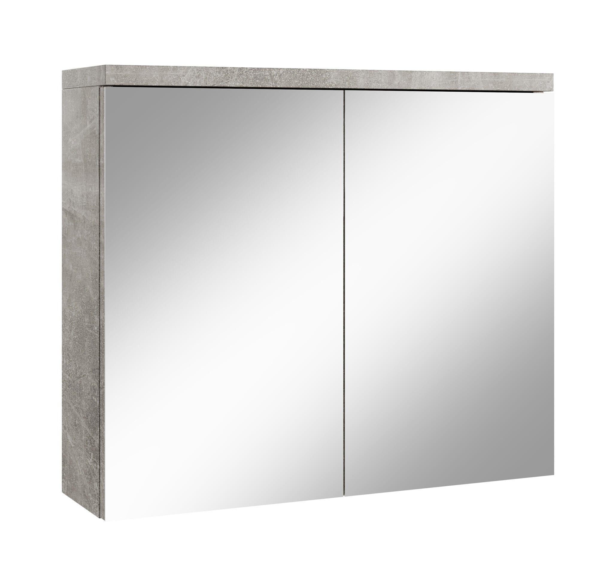 SPIEGELSCHRANK Toledo Beton Grau - 80 x 20 x 60 cm - Grau, Holz (80/60/20cm) - Badplaats
