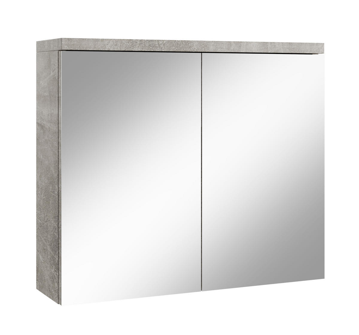 SPIEGELSCHRANK Toledo Beton Grau - 80 x 20 x 60 cm - Grau, Holz (80/60/20cm) - Badplaats