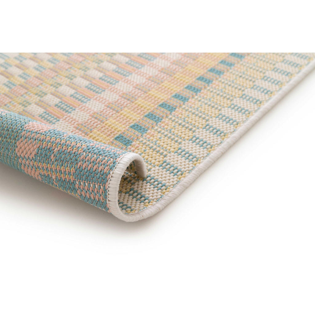 Thumbnail - Atticgo Outdoorteppich, Mehrfarbig, Pastellblau, Pastellgrün, Rosa, Creme, Textil, Mode, Rechteckig, 160x230 cm, Oeko-Te...