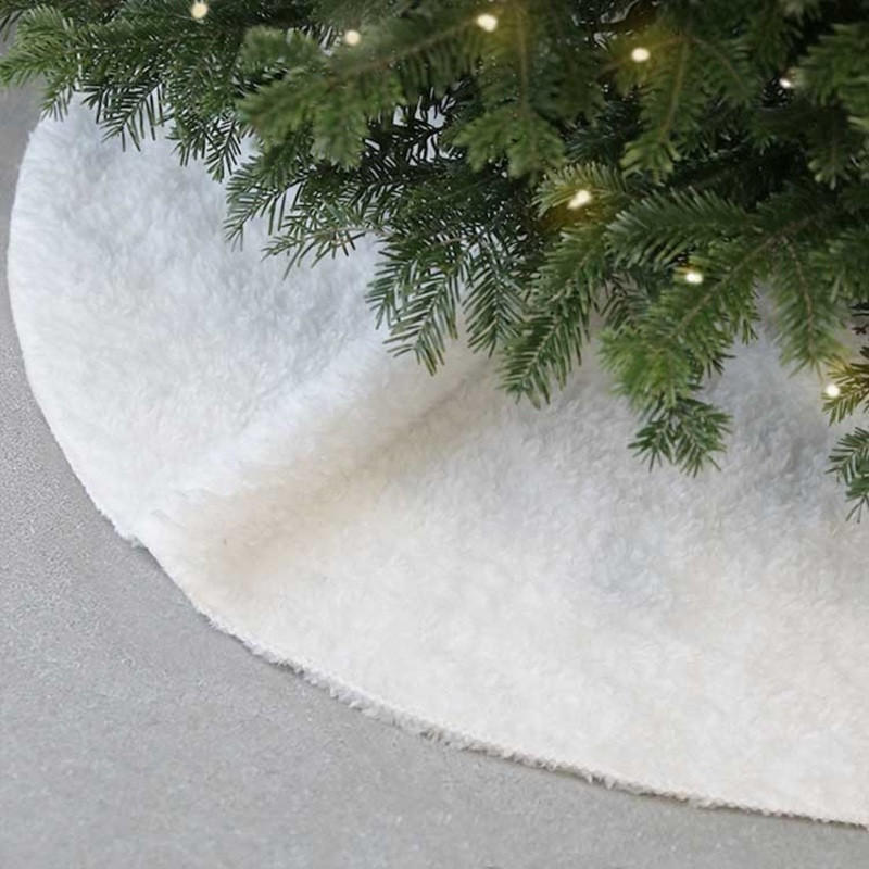UNIQUE Living - Weihnachtsbaumdecke White Xmas - 110x110cm - Weiß - Weiß, Textil (110cm) - Unique Living