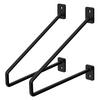 REGALHALTERUNG - Schwarz, Metall (22/2.3/18cm) - ML-DESIGN