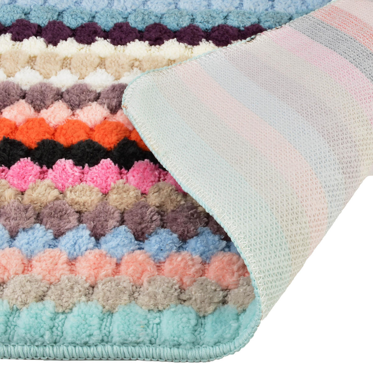 BADTEPPICH Zac Mehrfarbig 60/40/2 cm Textilien - Multicolor, Textil (40/60cm) - Mondex