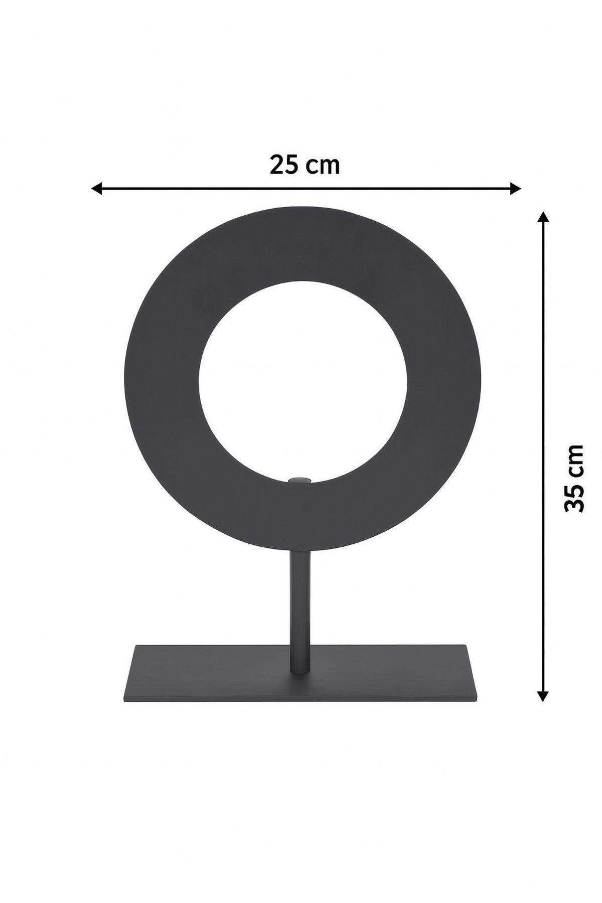 ORNAMENT Joris Schwarz - Schwarz, Metall (35/35/7cm) - LOFT42