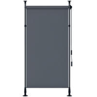 MARKEISE freistehende DE-10618 Dunkelgrau - Dunkelgrau, Metall (2.8/310/150cm) - ComfortXL