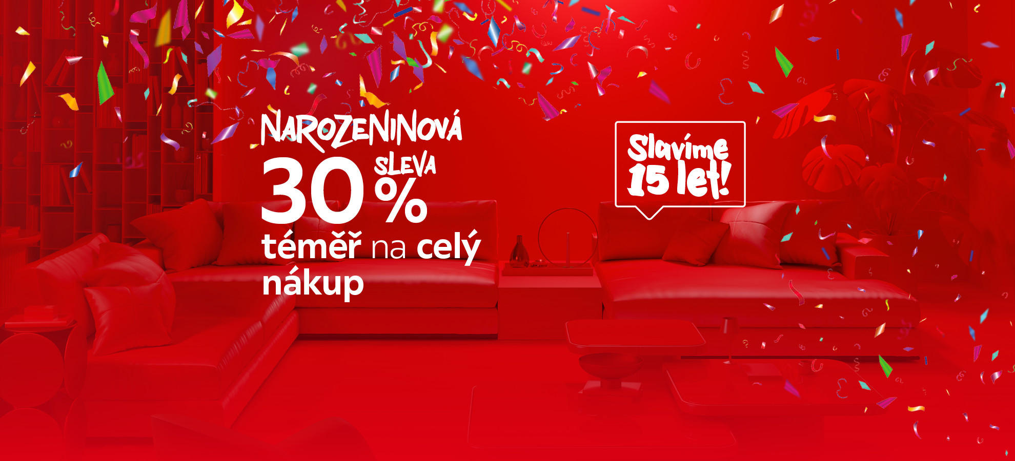 Sleva 30 % na téměř celý nákup