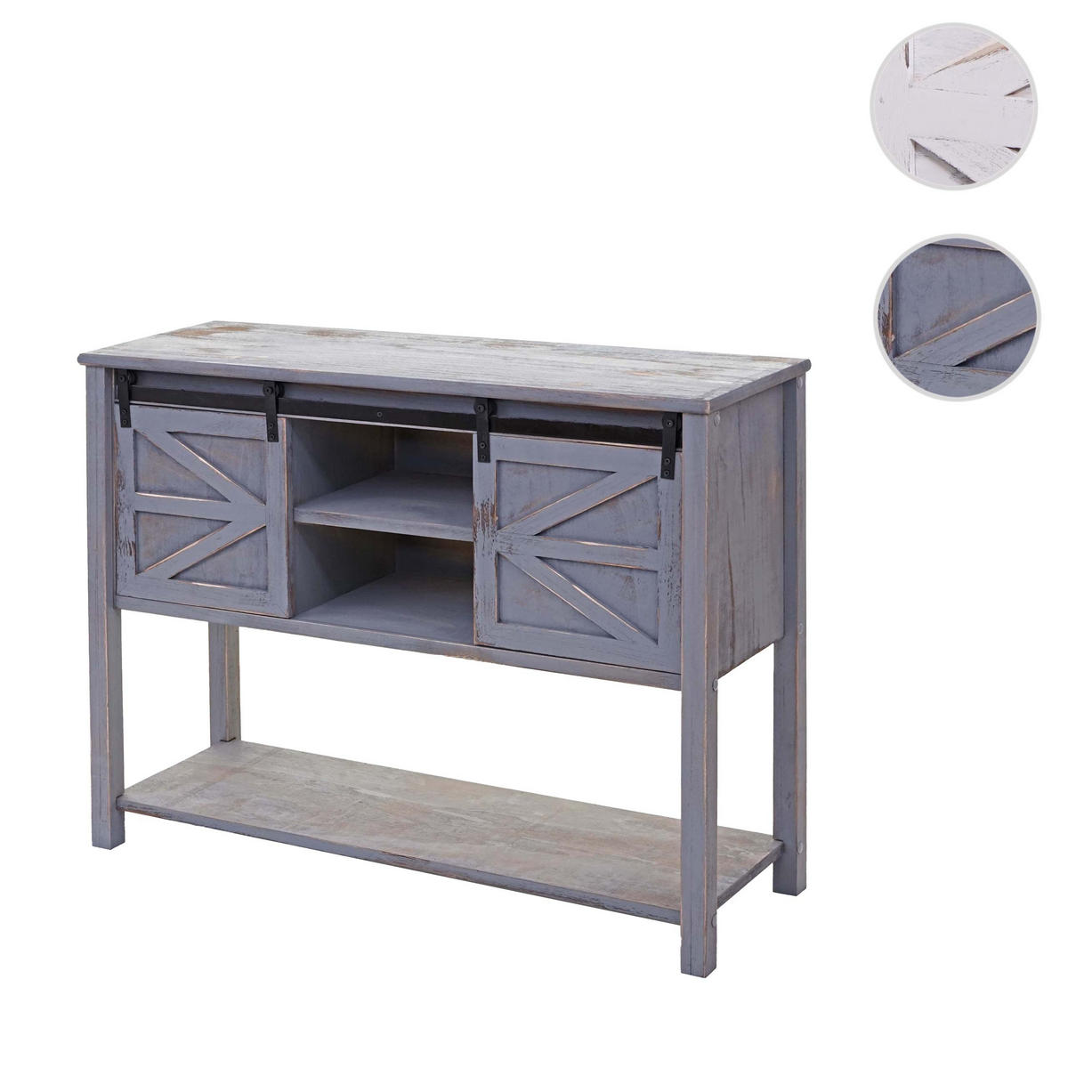 KOMMODE Anthrazit - Anthrazit, Holz (102/81/34cm) - MCW