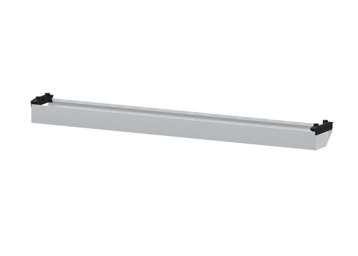 KABELKANAL Horizontaler Kabelkanal Flex-big / Ohne Zubehör Weißaluminium 1280mm - Silberfarben, Metall (16/128/10cm) - ASSMANN