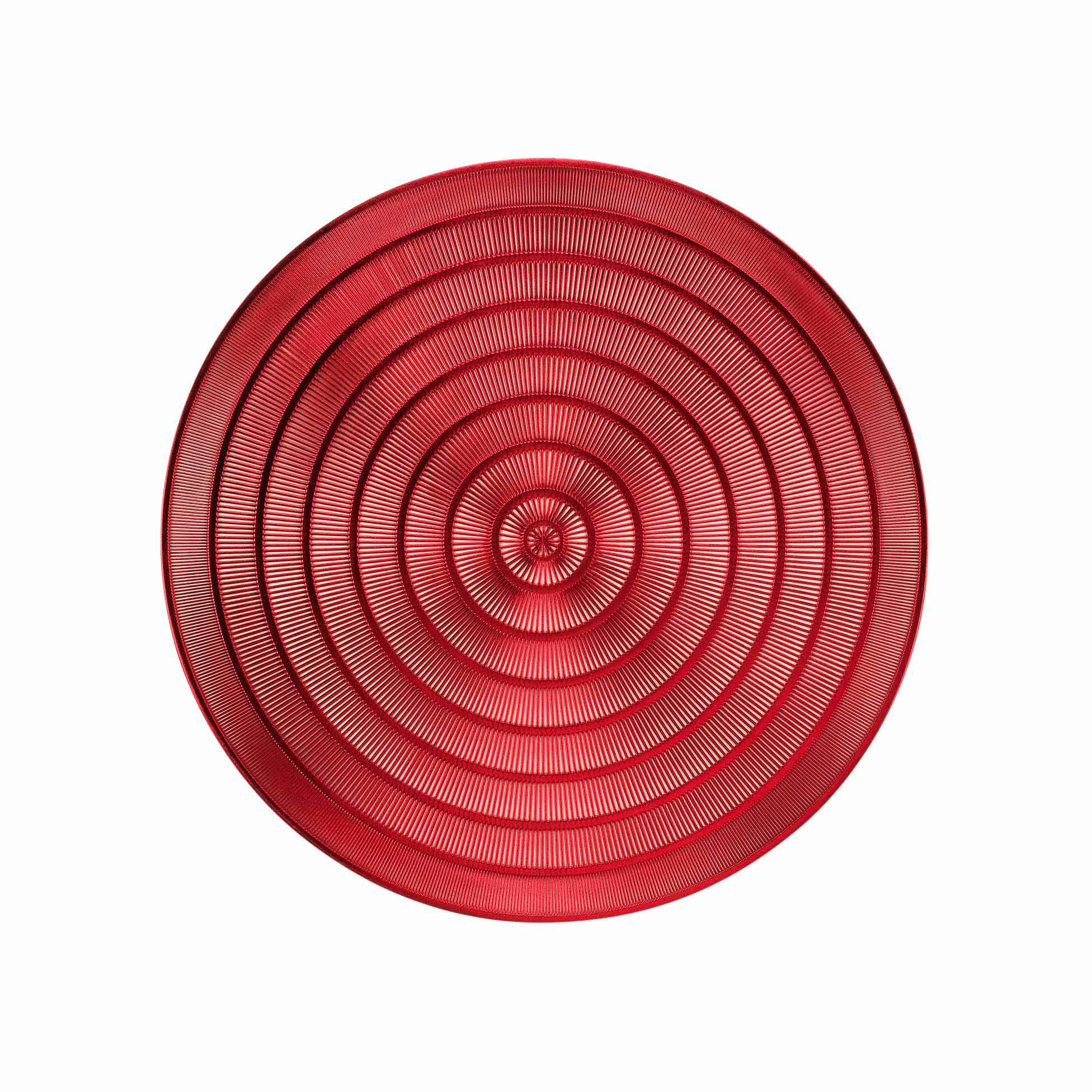 TISCHUNTERLAGE Metallisch Ø 40 cm - Rot, Kunststoff (40cm) - Douceur d´intérieur
