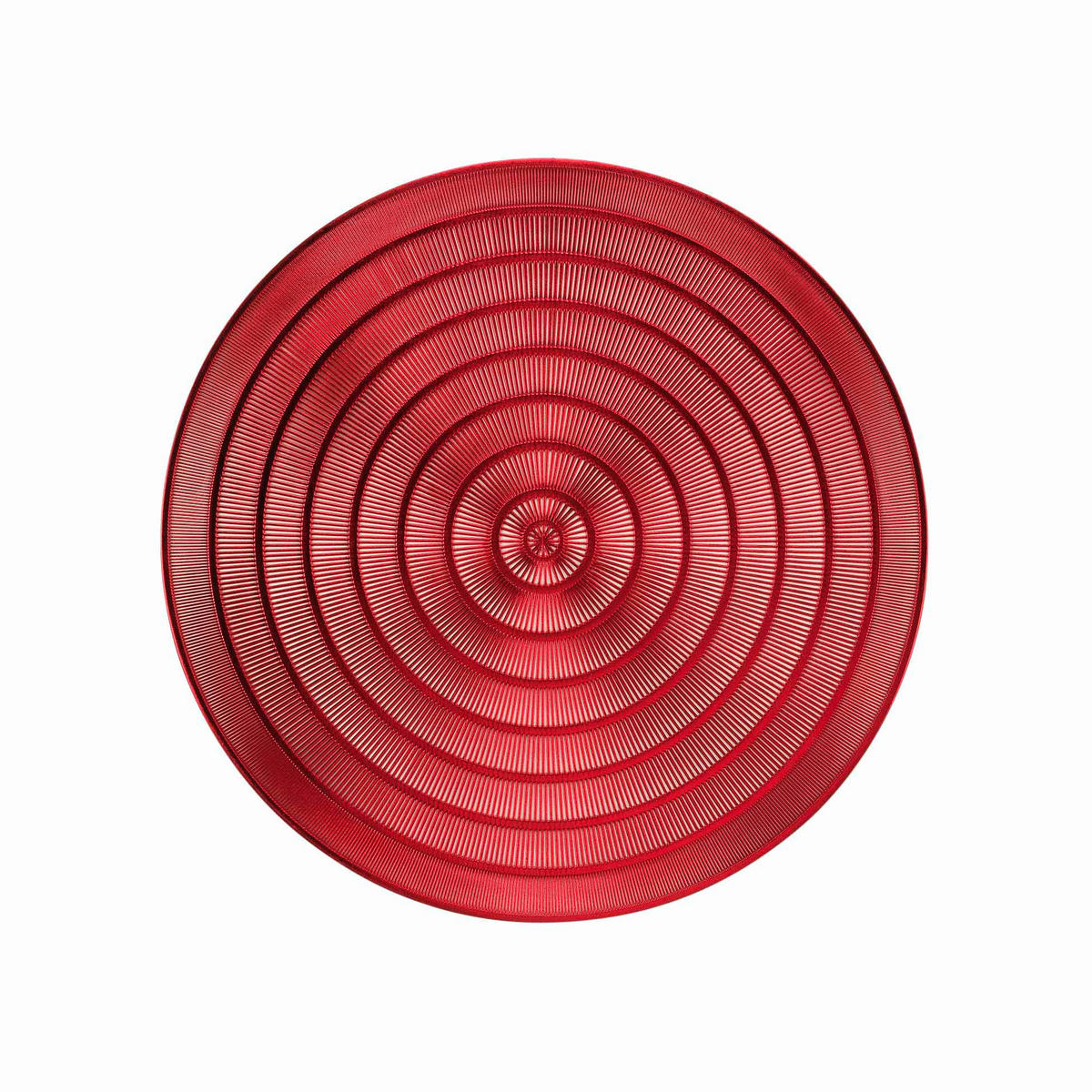 TISCHUNTERLAGE Metallisch Ø 40 cm - Rot, Kunststoff (40cm) - Douceur d´intérieur