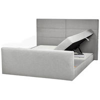 BOXSPRINGBETT 180/200cm Hellgrau Aristocrat - Hellgrau, Textil (180/200cm) - Beliani