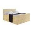 BOXSPRINGBETT mit Matratze H3|H4 und Lattenrost - TOLO-Z KING 160x200 Cord - Ecru - Ecru, Holzwerkstoff (160/200cm) - ALTDECOR