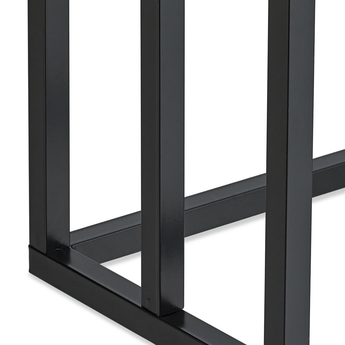 HANDTUCHSTÄNDER - Schwarz, Textil/Metall (45/96.5/29cm) - Relaxdays