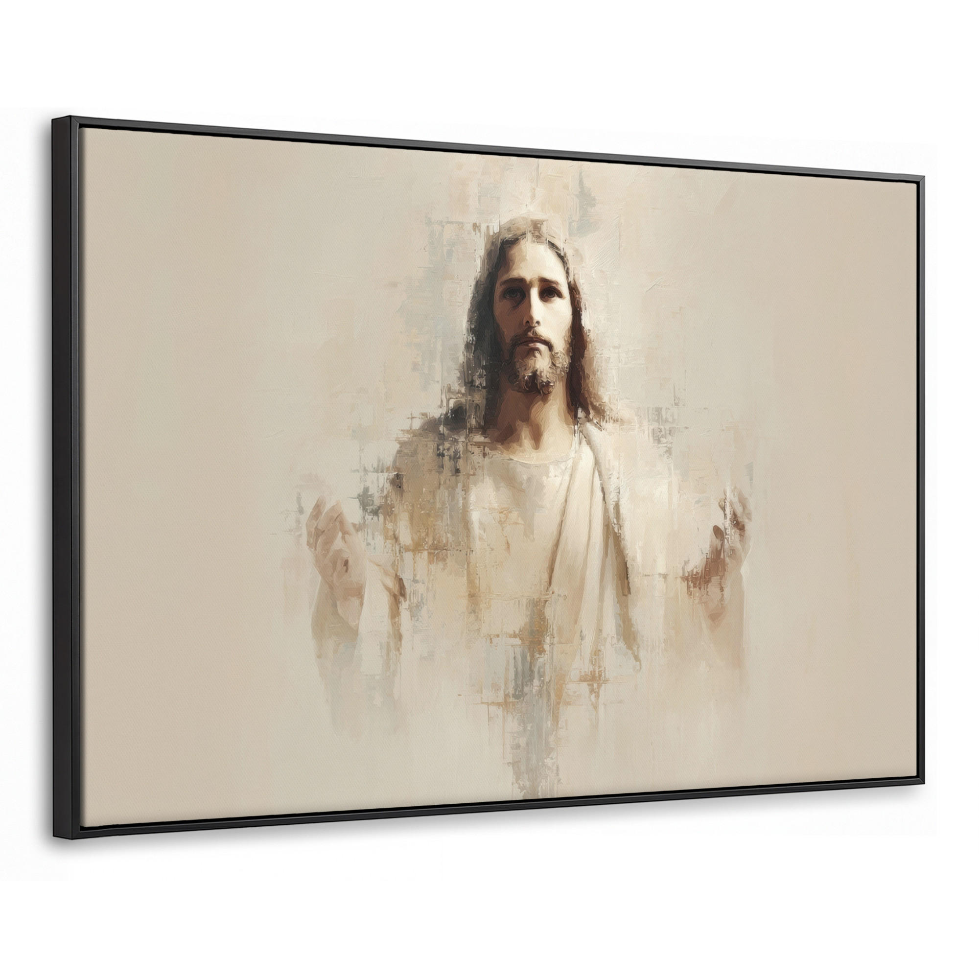 MuchoWow Leinwand Beige 120x80 cm
