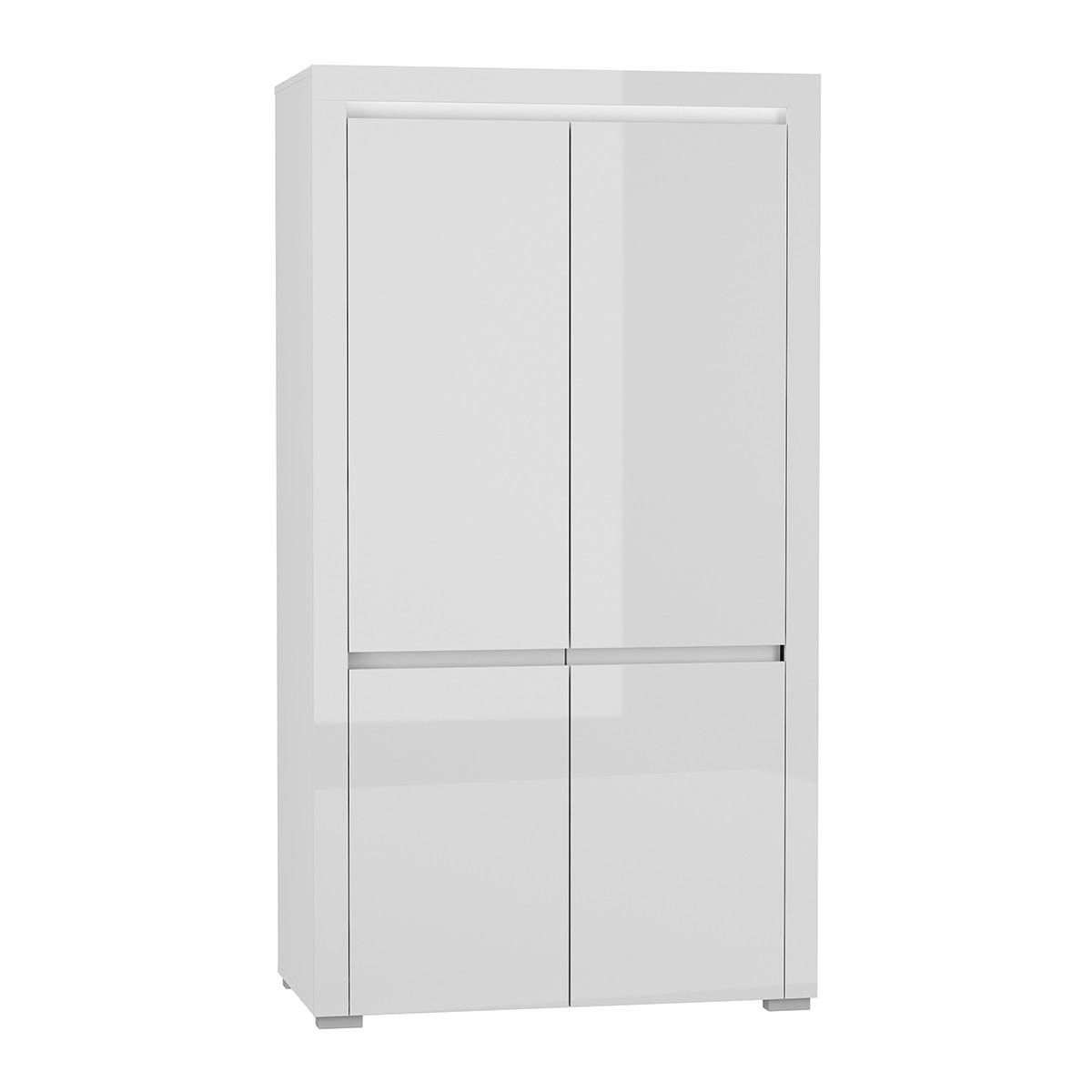 SCHRANK 2 Türen Kasla Weiß - Weiß, Holzwerkstoff (106/195/56cm) - Petits-meubles