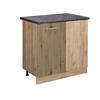 ECKUNTERSCHRANK R-Line Artisan-Eiche 86 cm, AP Anthrazit - Eiche Wotan/Eiche Artisan, Holzwerkstoff (86/81.6/60cm) - Vicco
