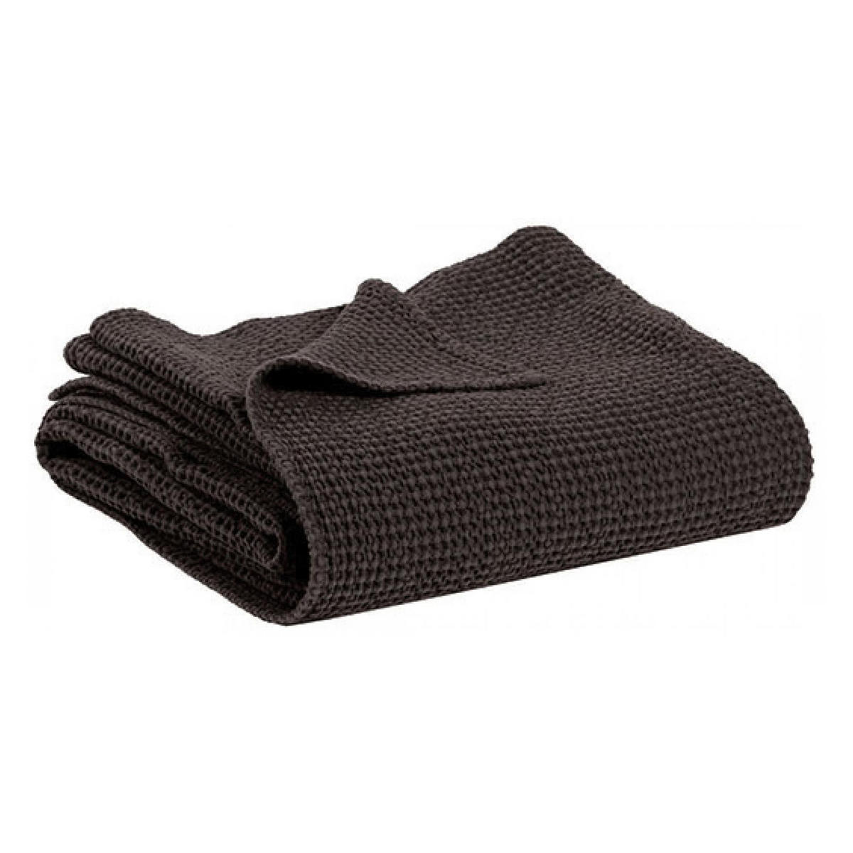 BETTÜBERWURF Maia carbonfarben 180 x 260 cm - Schwarz, Textil (260/180cm) - Vivaraise
