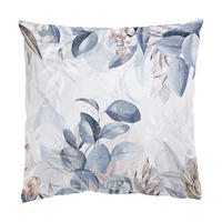 KISSENBEZUG Botanik in Pastell Blau & Beige 40/40 cm - Blau, Textil (40/40cm) - Bilderwelten