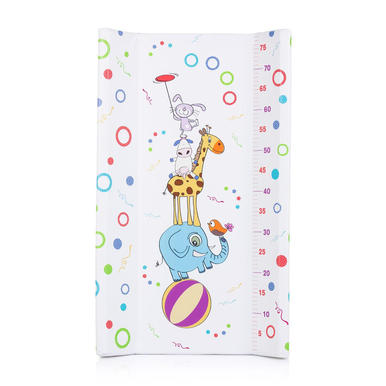 WICKELAUFLAGE Comfort 80 x 47 cm bunt Kunststoff, Polyester, PVC, Skala, Maßband, waschbar, 80 x 47 cm - Multicolor, Kunststoff (47/80cm) - Chipolino