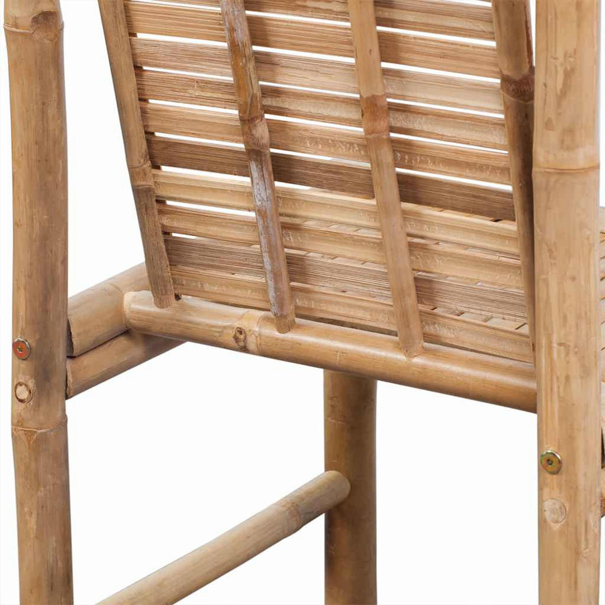 BARHOCKER 2er set Bambus - Braun, Naturmaterialen (53/102/45cm) - vidaXL