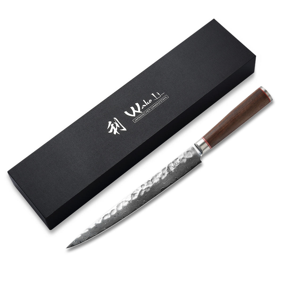 SASHIMIMESSER 25 cm - Nussbaumfarben, Holz/Metall (39cm) - Wakoli