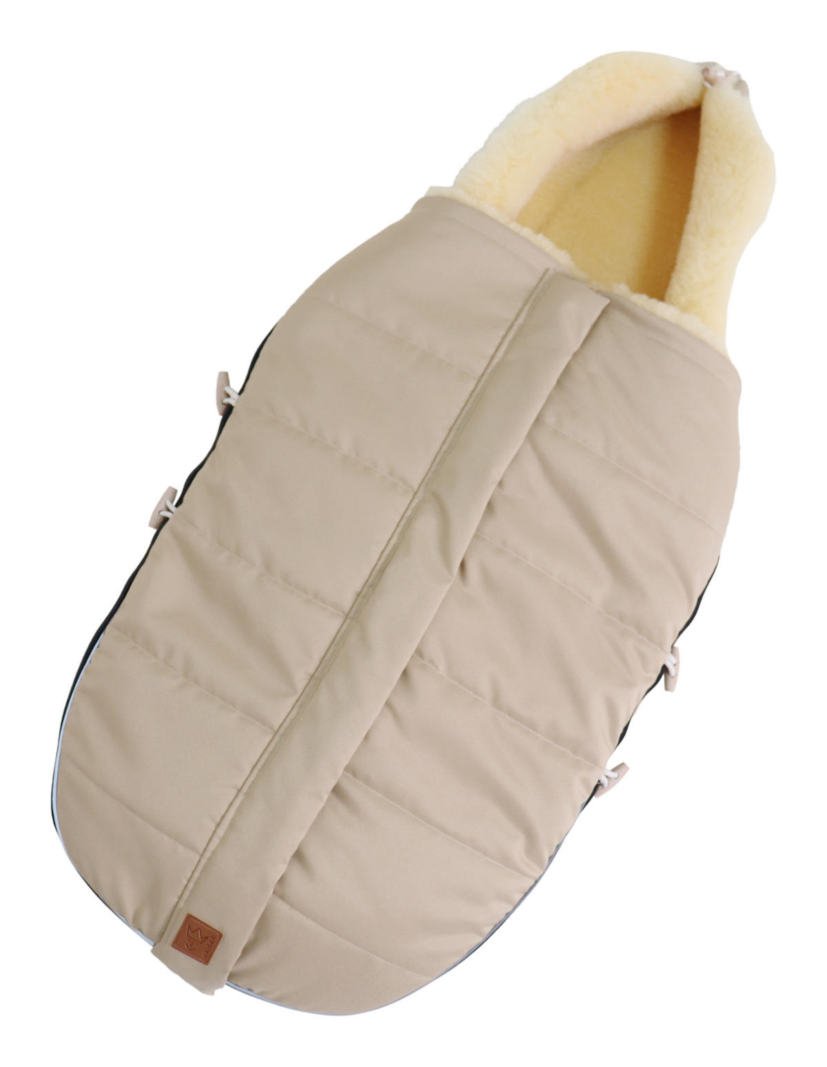 LAMMFELL-FUSSSACK Allex, sand - Beige, Fell (48/105cm) - Kaiserbaby