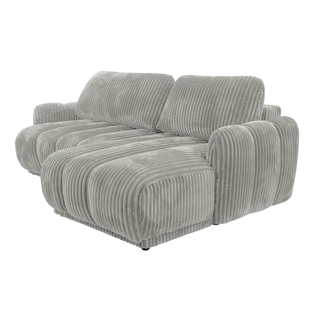 ECKSOFA CAMILO mit Schlaffunktion, Grau - Grau, Textil (220/150cm) - Fedve