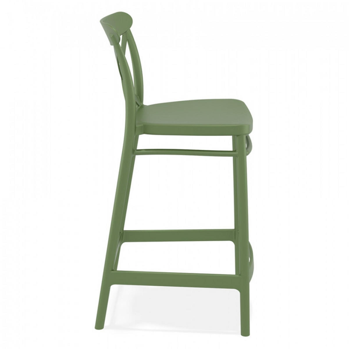 BARHOCKER Grün 45x96x50cm - Olivgrün/Grün, Kunststoff (45/96/50cm) - AlterEgo