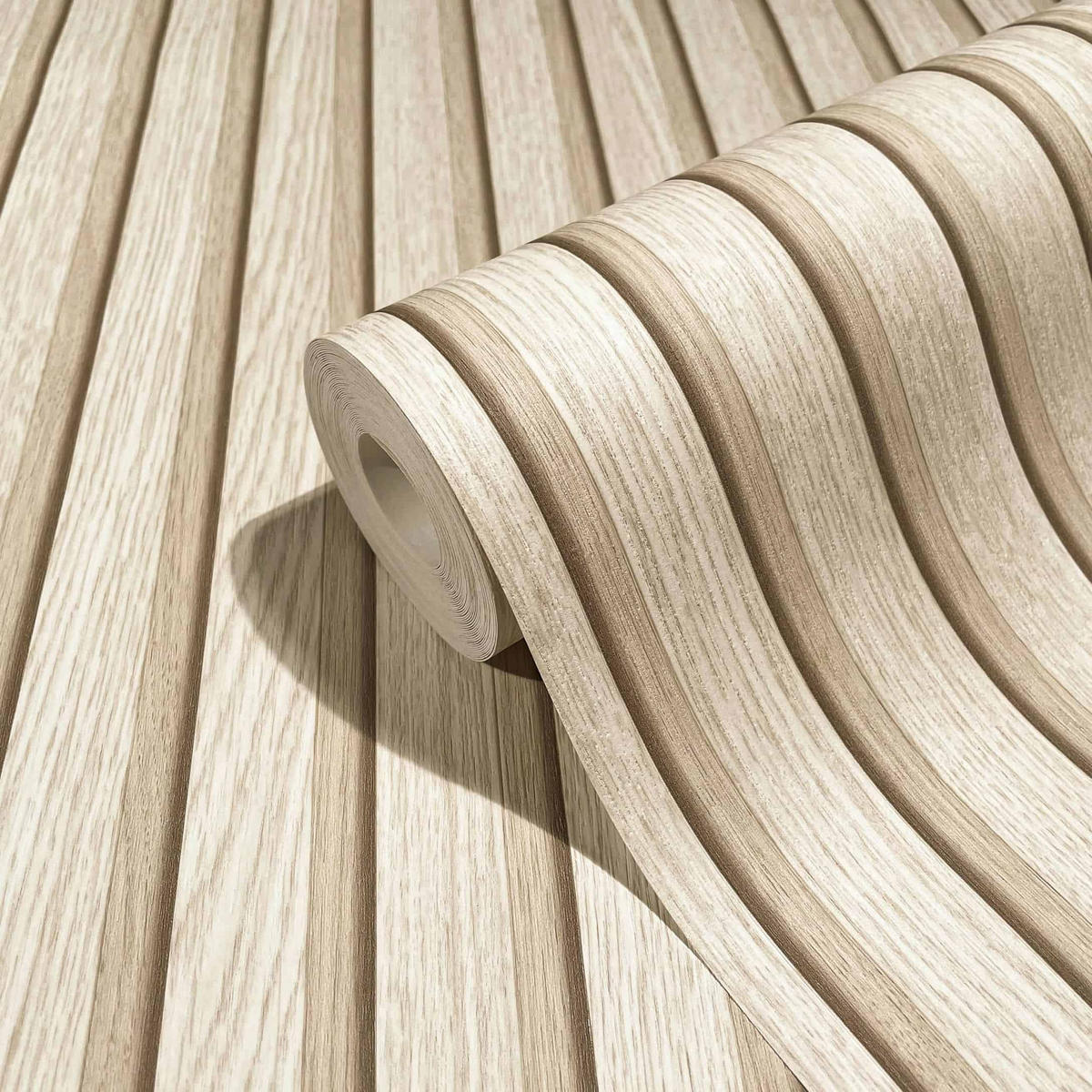 VLIESTAPETE Streifen Tapete beige - Beige, Papier (53/1005cm) - marburg