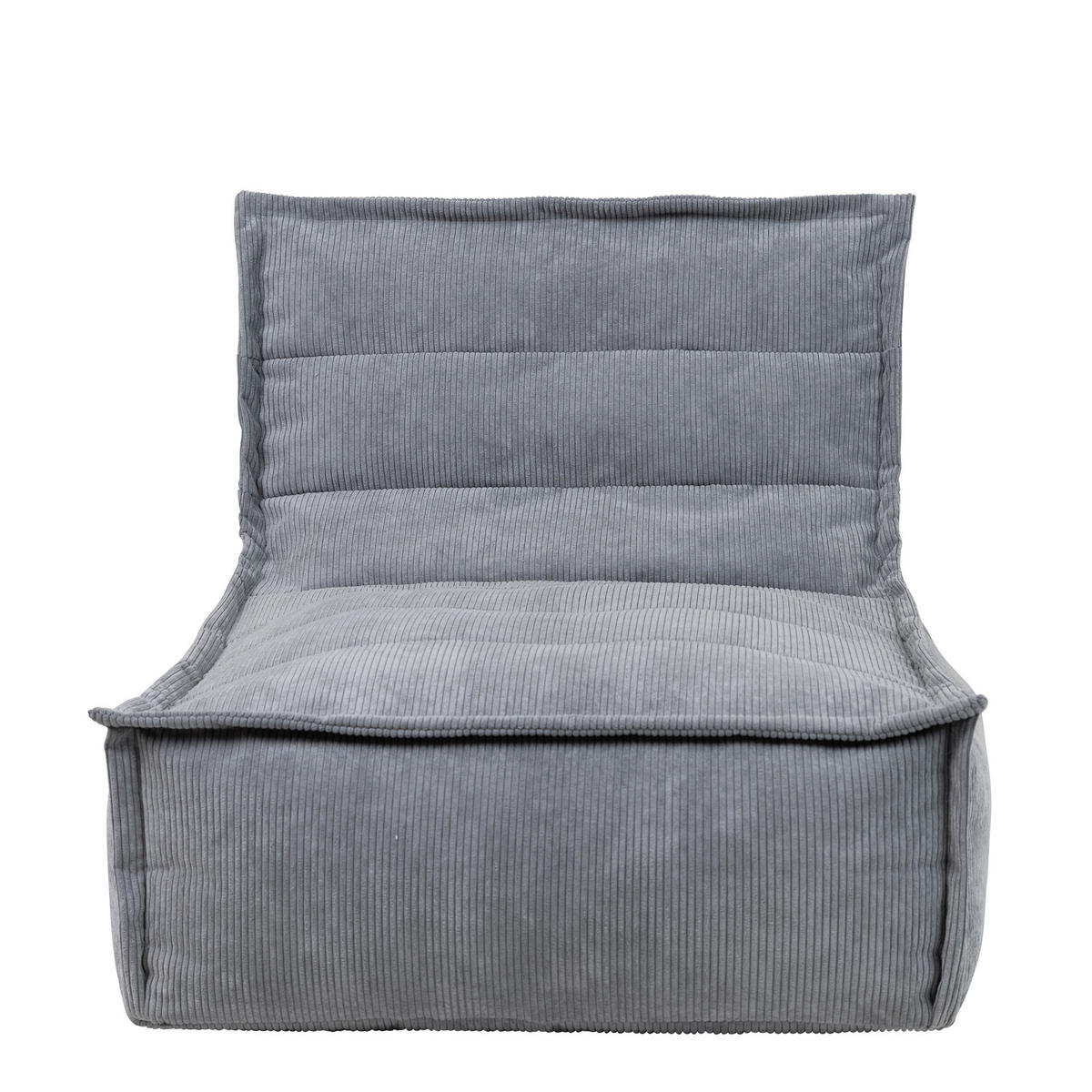 SITZSACK Lounger Dolce, Cord - Anthrazit/Grau, Kunststoff (76/72/90cm) - icon