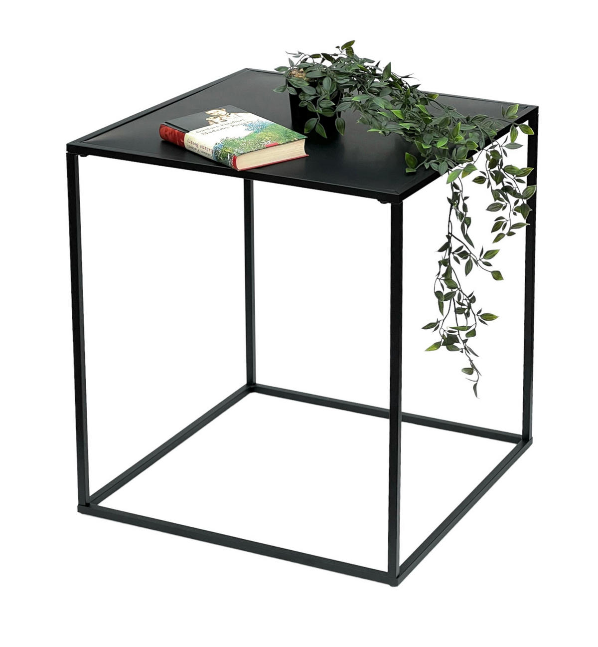 COUCHTISCH Schwarz Metall 52 cm 96252 L - Schwarz, Metall (52/52/60cm) - DanDiBo