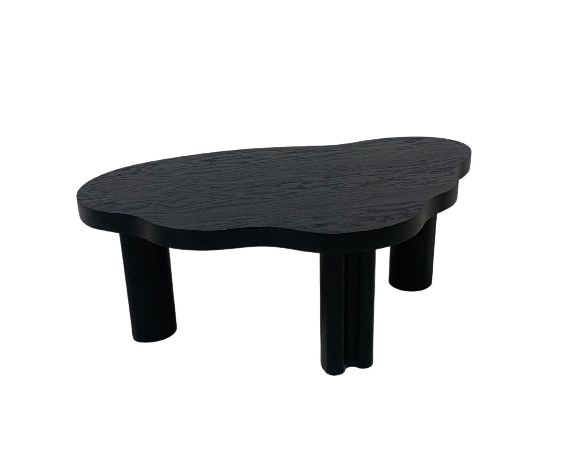 COUCHTISCH ORGANICA natürliche Qualität, solide und modern Schwarz - Schwarz, Eichenholz/Holz (63/100/38cm) - Kaiser Möbel