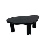 COUCHTISCH ORGANICA natürliche Qualität, solide und modern Schwarz - Schwarz, Eichenholz/Holz (63/100/38cm) - Kaiser Möbel