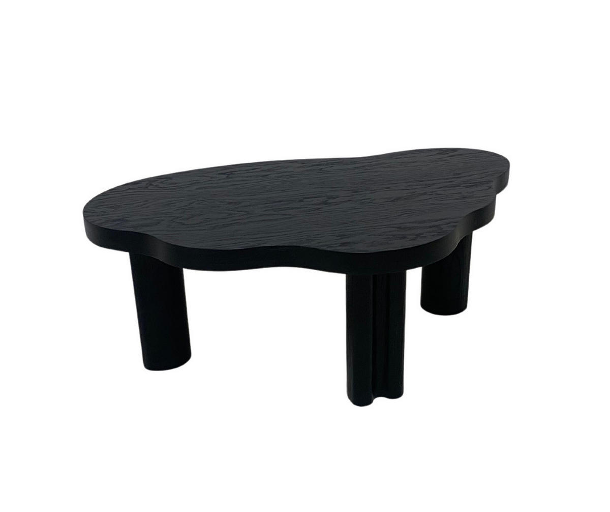COUCHTISCH ORGANICA natürliche Qualität, solide und modern Schwarz - Schwarz, Eichenholz/Holz (63/100/38cm) - Kaiser Möbel