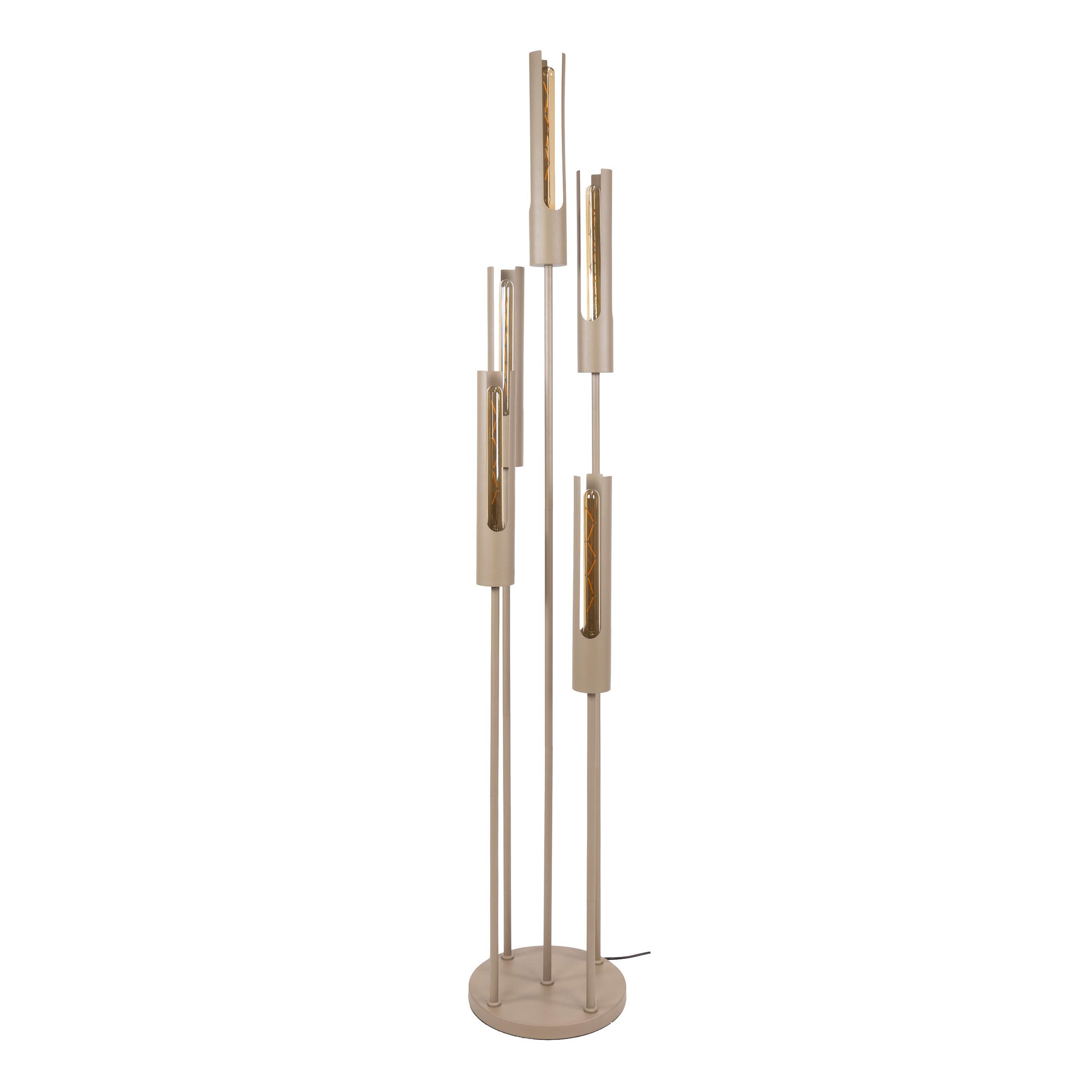 STEHLEUCHTE Tube Beige 30/30/175 cm - Beige, Metall (30/30/175cm) - Hoyz Collection
