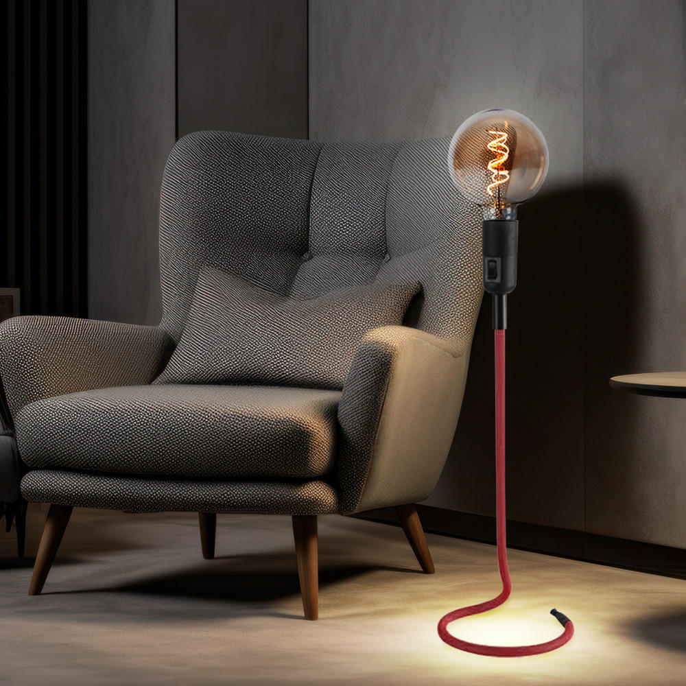 LED TISCHLEUCHTE Metall Rot - Rot, Metall (16/16/46.5cm)