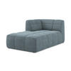 SOFAELEMENT Links Bouclé Stoff Blau - Blaugrau/Schwarz, Holzwerkstoff/Kunststoff (101/77/175cm) - Makamii