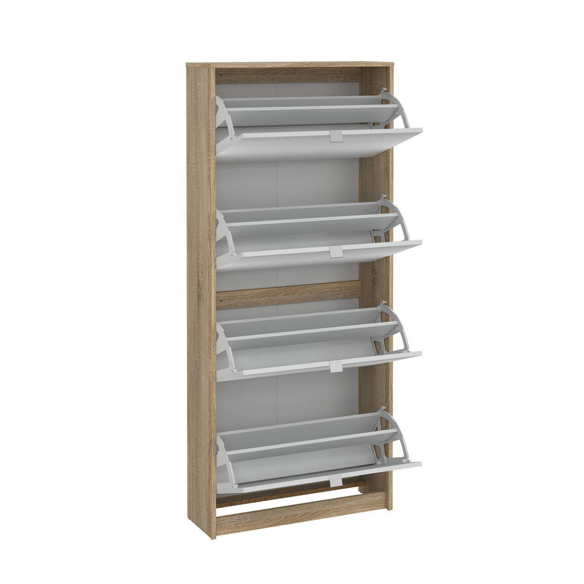 SCHUHSCHRANK Eiche 24.05/70.3/162 cm - Braun, Holzwerkstoff (70/162/24cm) - DMORA
