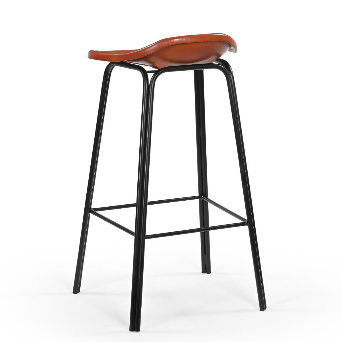 BARHOCKER aus Leder - rockie 46/43/82 cm - Braun, Leder (43/82/46cm) - Signature