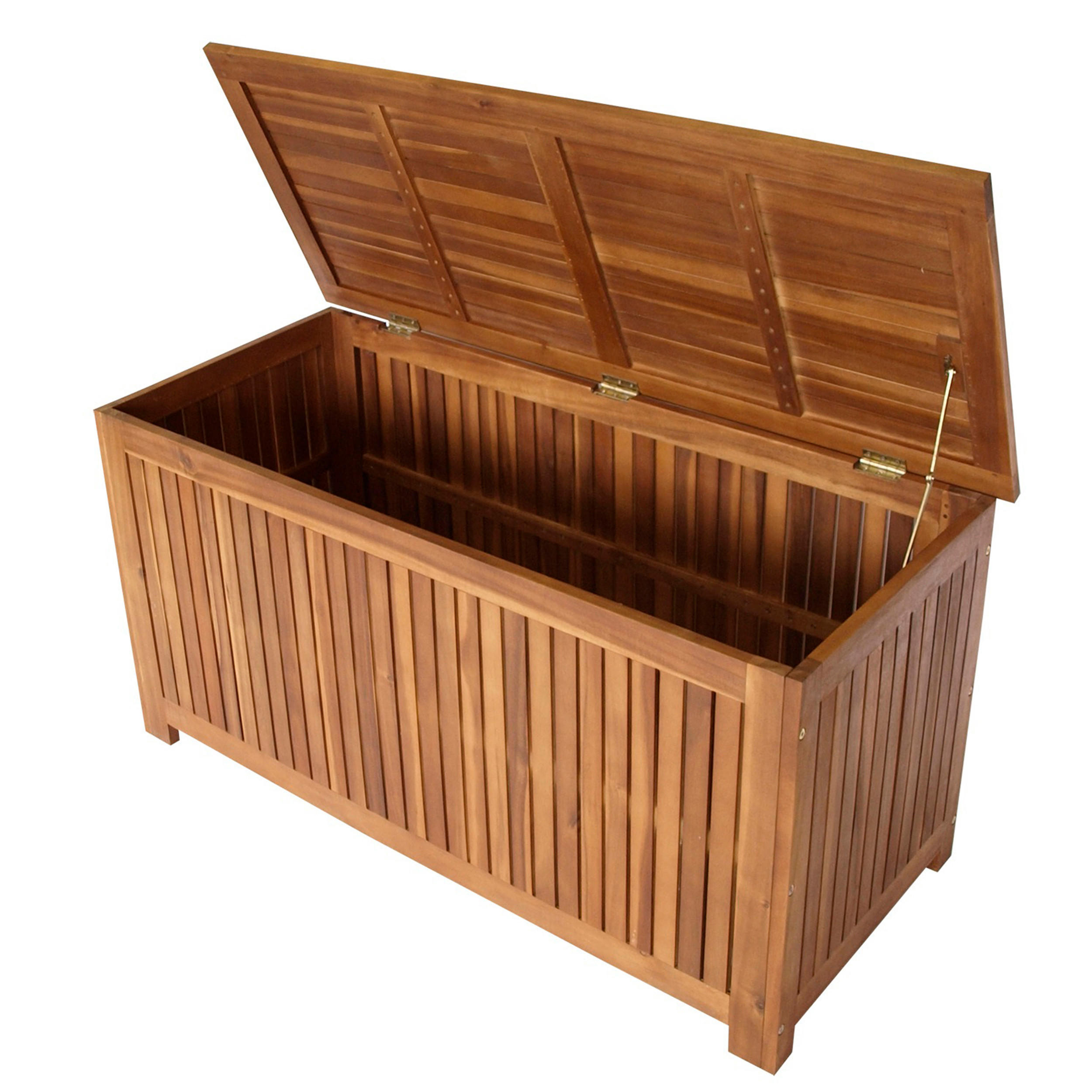 AUFLAGENBOX Ellesmere - 117x50x58,5cm, Akazie geölt - Braun, Holz (117/50/58.5cm) - TPFGarden