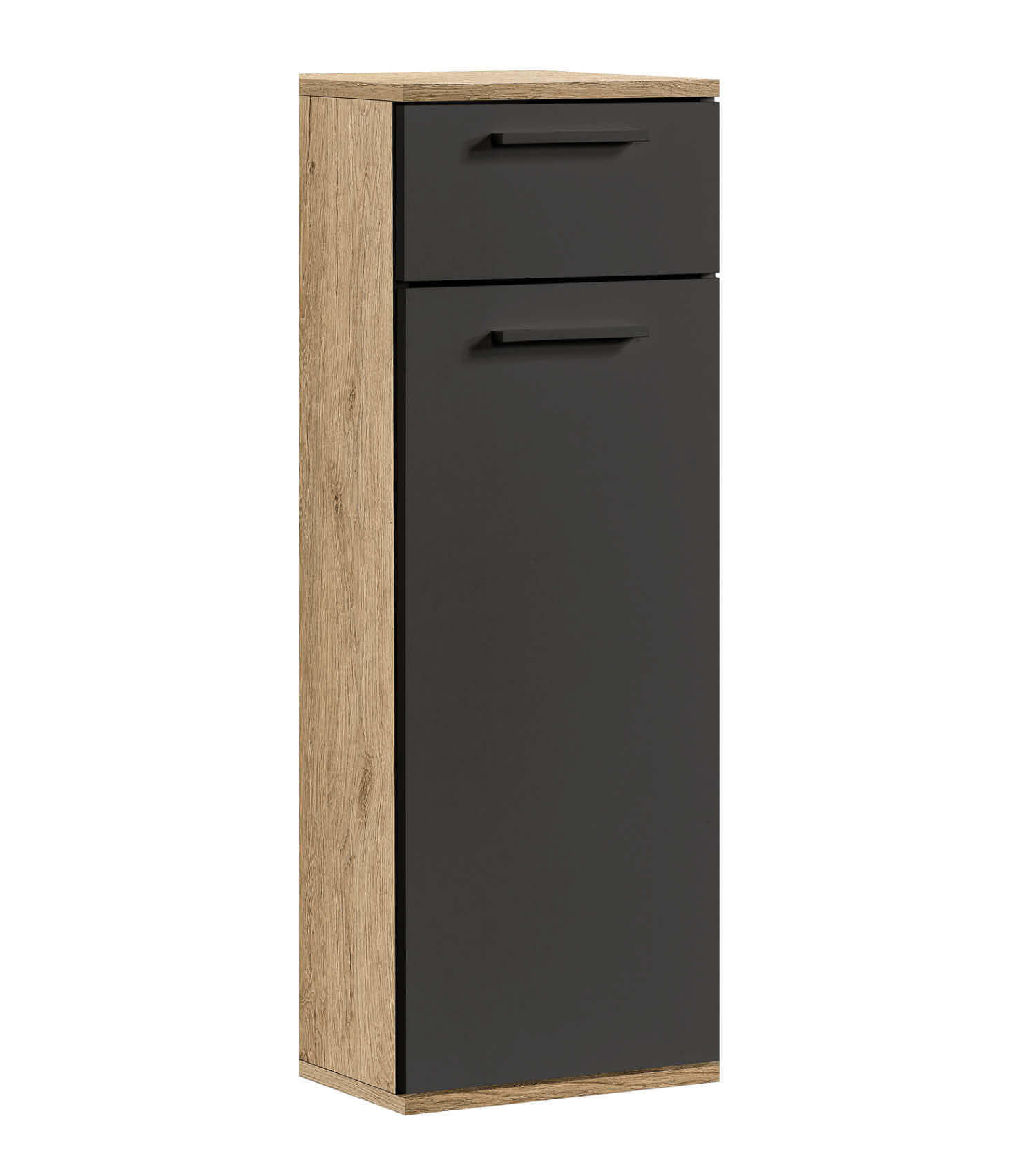 BAD-BEISTELLSCHRANK Der Matrose - Anthrazit, Holzwerkstoff (33/91/34cm) - Mokebo