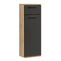 BAD-BEISTELLSCHRANK Der Matrose - Anthrazit, Holzwerkstoff (33/91/34cm) - Mokebo