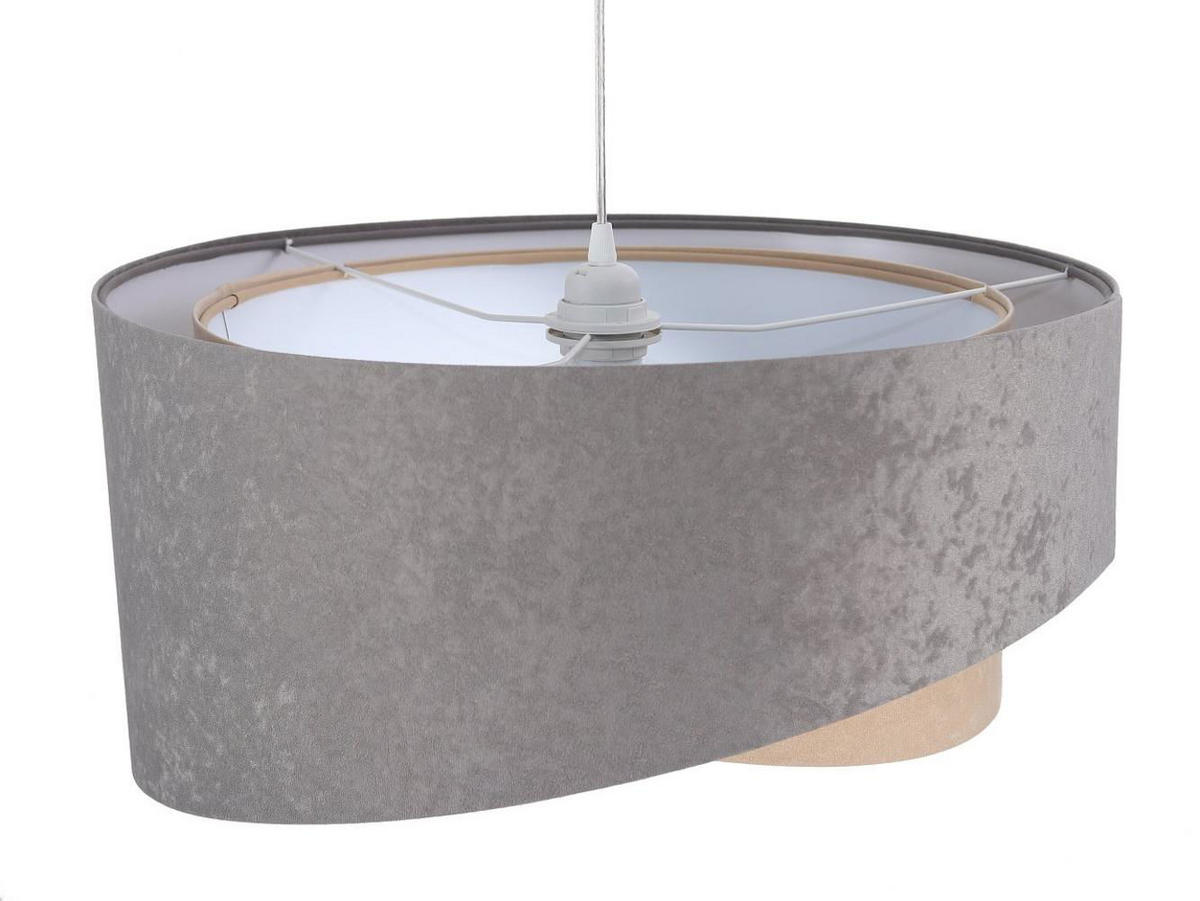 HÄNGELEUCHTE Grau 50/23 cm - Weiß, Kunststoff (50/1/23cm) - ONZENO