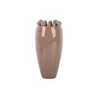 VASE Cadiz Dotty Large - Braun - 30 cm - Braun, Stein (30cm) - Present Time