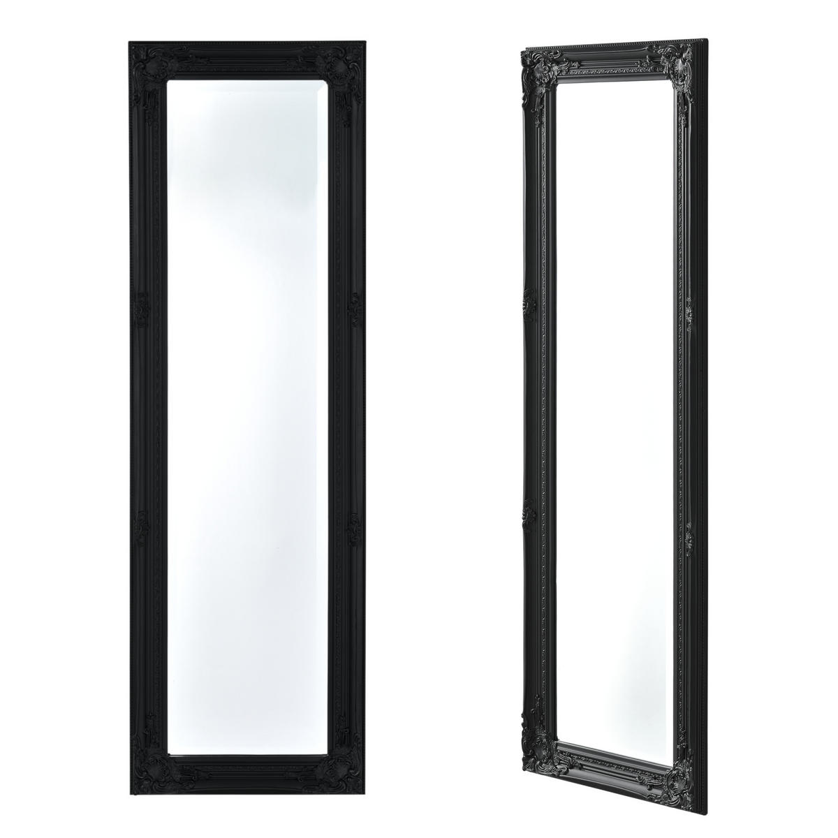 WANDSPIEGEL Livorno - Schwarz, Glas/Holz (28.5/132/118cm) - [en.casa]