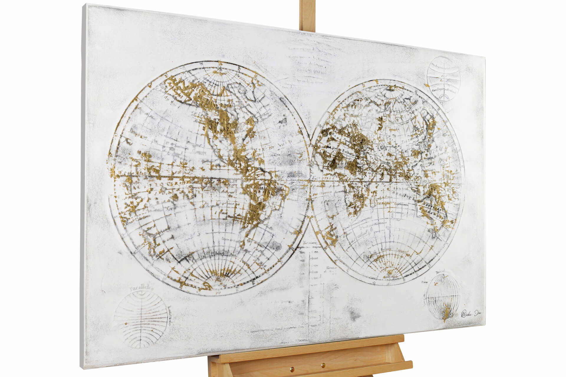 KUNSTLOFT RUČNĚ MALOVANÝ AKRYLOVÝ OBRAZ BÍLÝ/ŠEDÝ, 120/80 CM