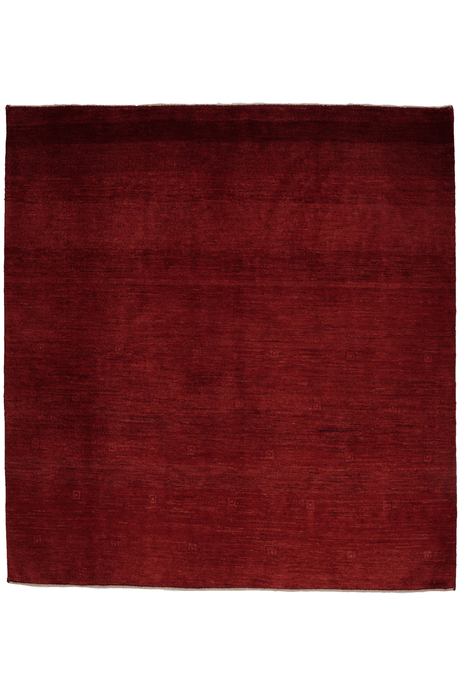 GABBEH-TEPPICH handgeknüpft Rizbaf Rot 158/147 cm Schurwolle - Rot, Textil (147/158cm) - Looma