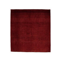 GABBEH-TEPPICH handgeknüpft Rizbaf Rot 158/147 cm Schurwolle - Rot, Textil (147/158cm) - Looma